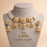 Noor-e-Nikaah - Kundan Pearl Choker with Jhumka & Teardrop Pendants