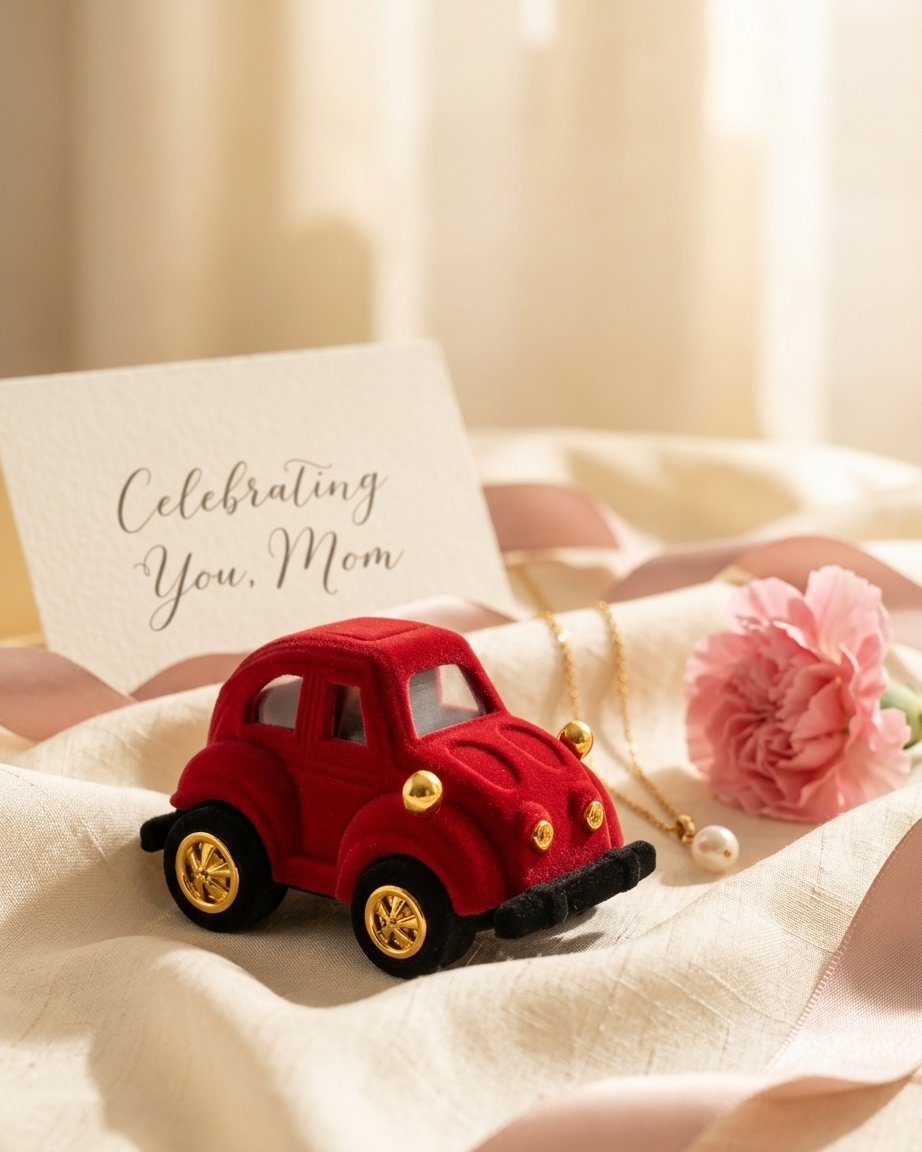 Whimsical Velvet Ring Carriage