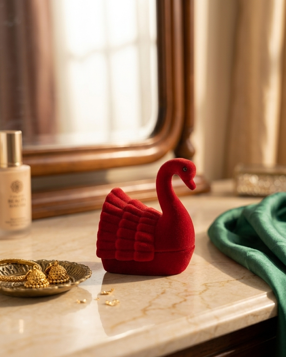Graceful Swan Ring Case