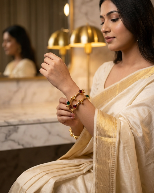 Celestial Sparkle Bangles Pair